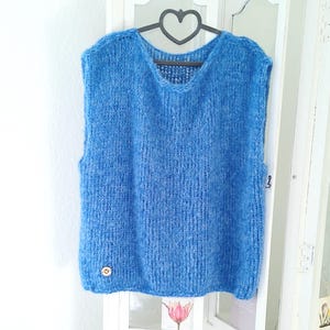 Alpaca/Silk: Hand-knitted sweater/pullover, fluffy, light, color selection