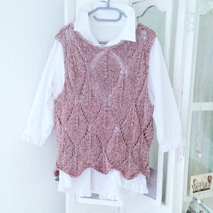 Pull en lin tricoté à la main, léger, printemps, été, haut en dentelle, femme