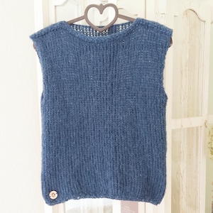 Alpaca/Silk: Hand-knitted sweater/pullover, fluffy, light, color selection