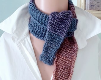 Wool, scarf, small, stole, triangular scarf, gradient, women's