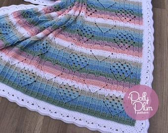 Crochet Pattern - I Heart Granny - Crochet Pattern - Baby Blanket