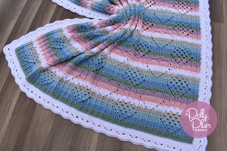Crochet Pattern - I Heart Granny - Crochet Pattern - Baby Blanket image 1