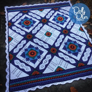 Crochet Pattern - Crochet Pattern - A Day at the Grand Bazaar Afghan - an Original Polly Plum Pattern