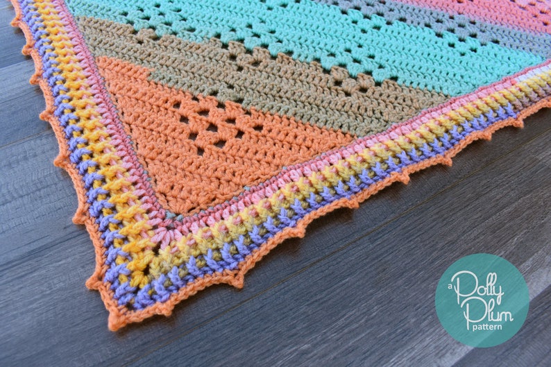 Crochet Pattern Granny in the Sky with Diamonds Crochet Pattern Baby Blanket image 8