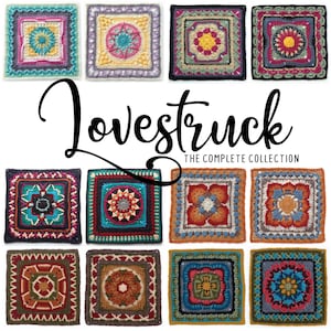 Crochet Pattern - The Lovestruck Collection - 24 Crochet patterns by Polly Plum