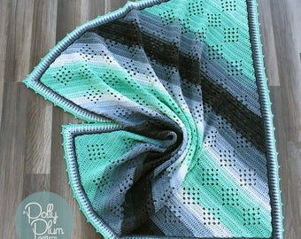 Crochet Pattern - Granny in the Sky with Diamonds - Crochet Pattern - Baby Blanket