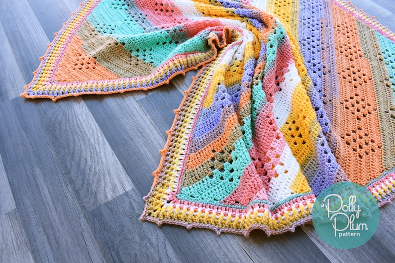 Crochet Pattern Granny in the Sky with Diamonds Crochet Pattern Baby Blanket image 9