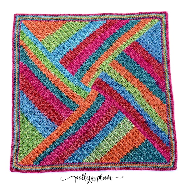 Crochet Pattern - In a Tizzy Crochet Blanket Pattern by Polly Plum