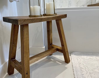 Milkmaid Stool | Rustic Wooden Milking Stool | Milking stool | Bathroom Stool