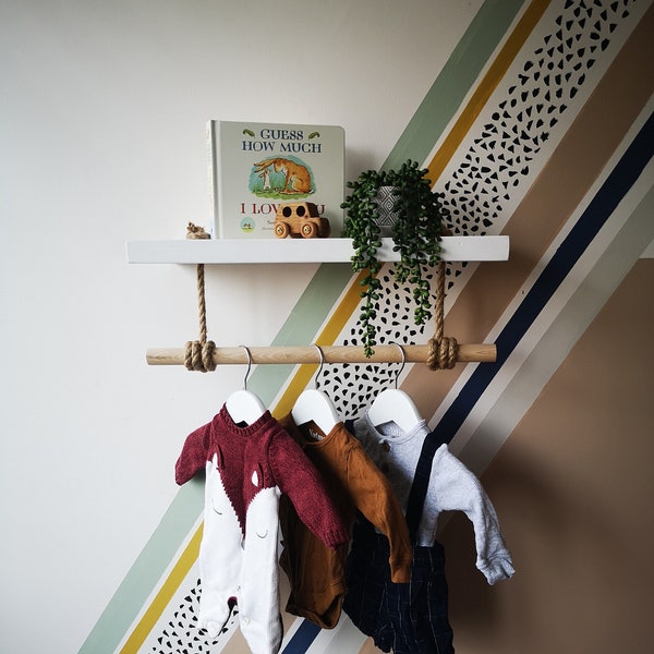 Nursery Shelf With Rail Etsy UK