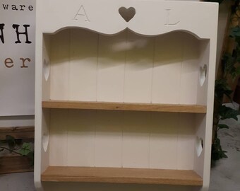 Cottage chic oak shelving unit, shelving, shelf, kitchen shelf,