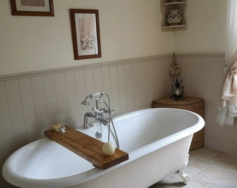 Bath Board | Bath tray | bath caddy | Vintage-style bath organiser