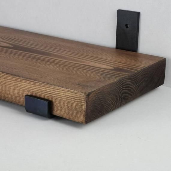 2 X Rustic Floating Shelves Wall Shelf Shelving Shelves Etsy UK