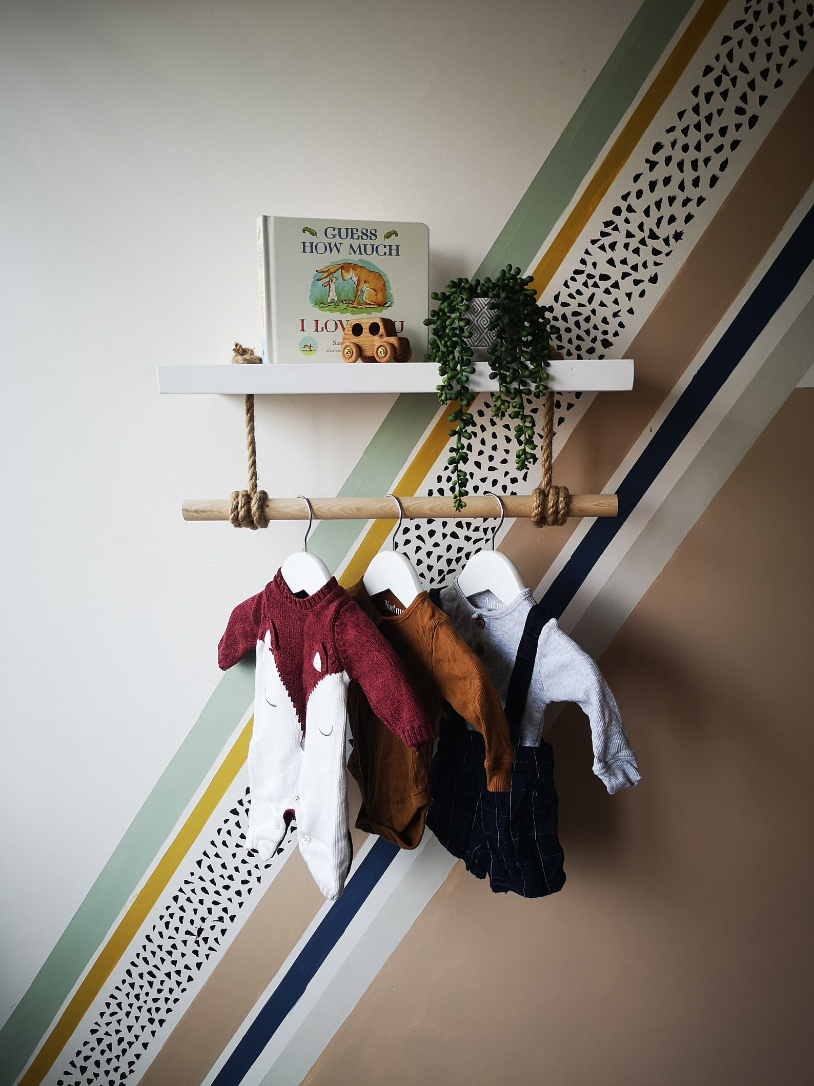 2 X White Floating Shelves With Rail Nursery Shelf With Rail Etsy UK