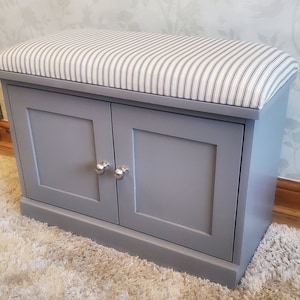 Handmade Shoe Bench with Storage and Seating Area | Entryway Storage Furniture | Full customisation welcomed