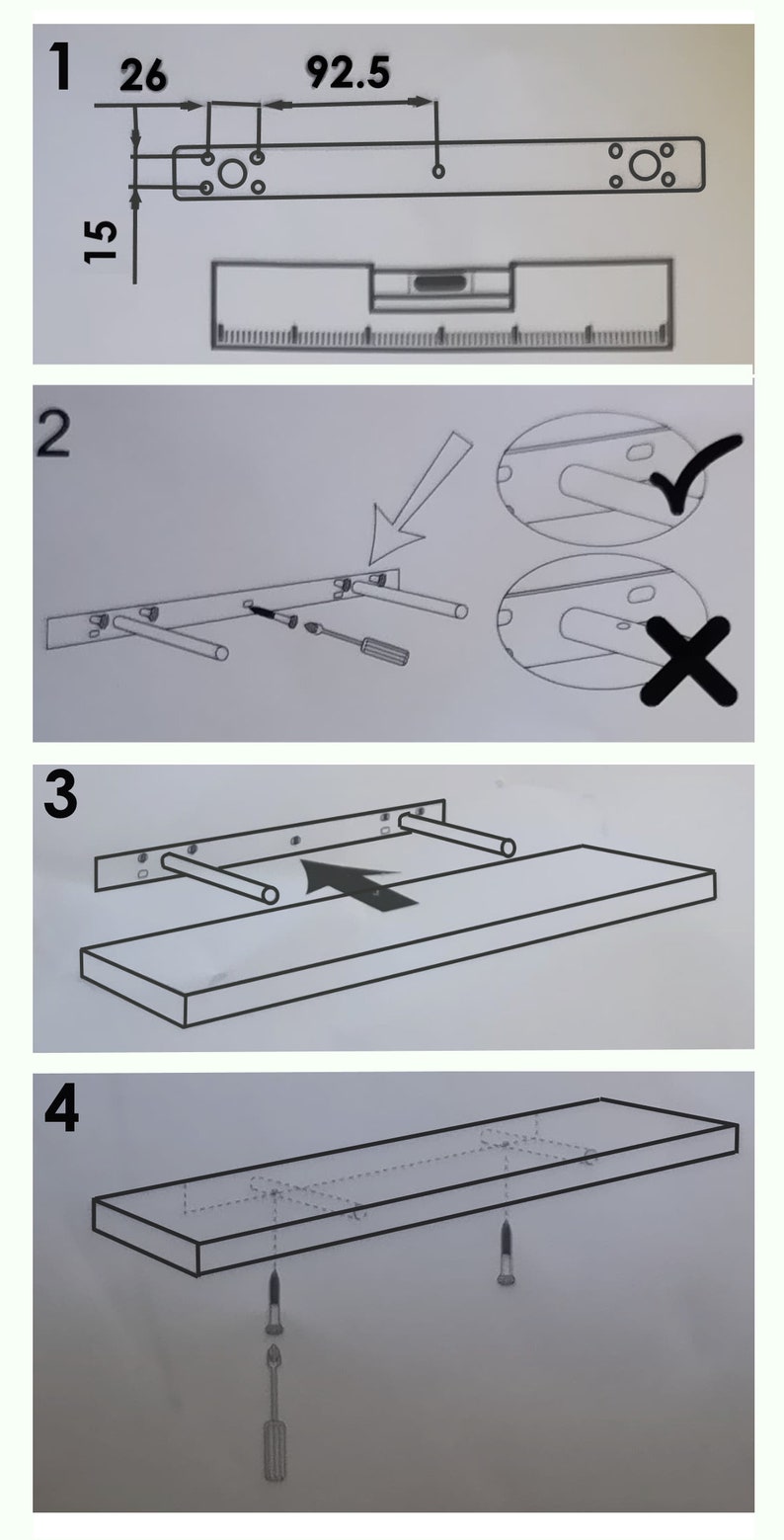 White Nursery Clothes hanger Nursery shelf floating shelf Etsy