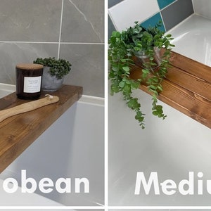 Bath Board Bath Caddy Wooden Gift mothers day Etsy UK image 2
