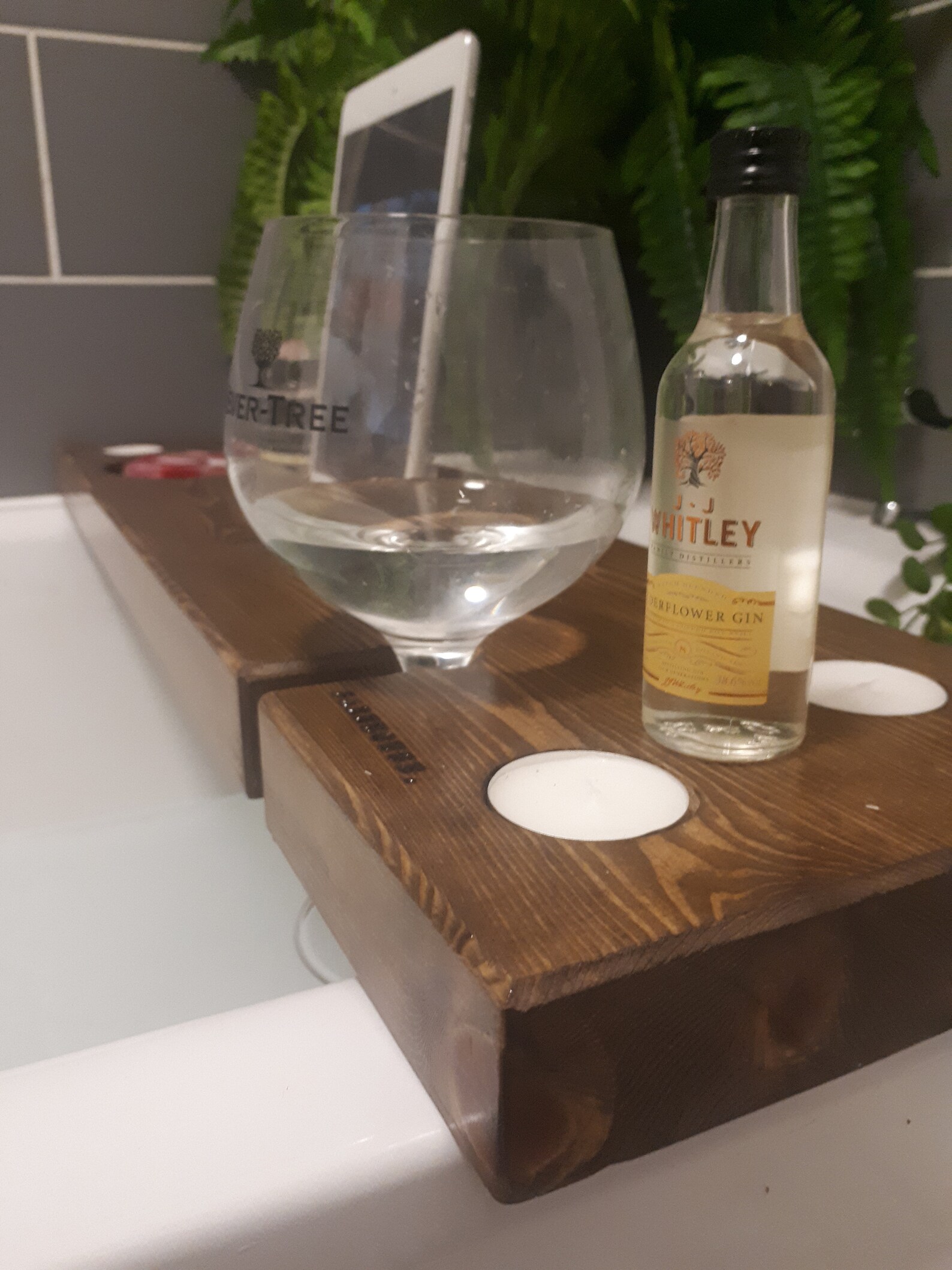Bath Board With Ipad & Wine Holder Bath Caddy Wine Holder Etsy UK