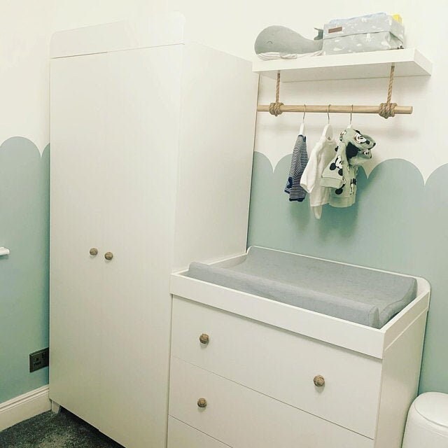 2 x Rustic Floating Shelves Wall Shelf Shelving Shelves