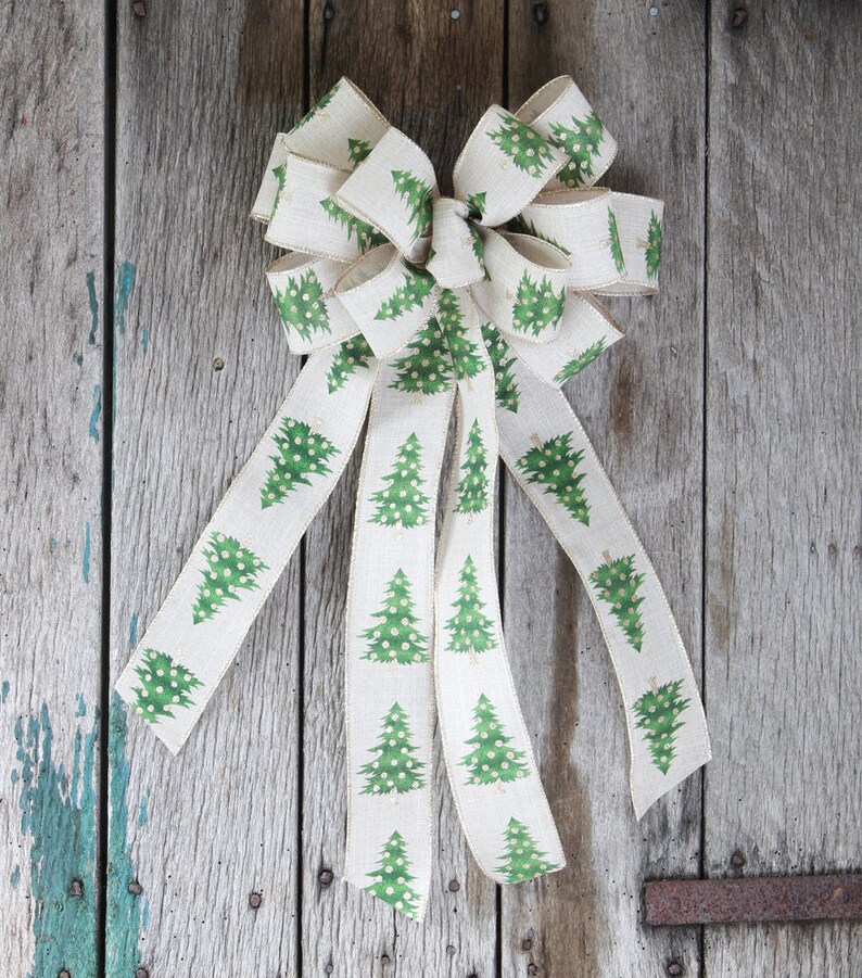 Bow Tree Topper Large Wreath Image 0