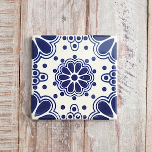 Mexican Wall Tiles LARGE Lace Azul