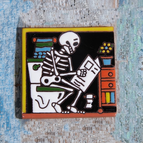 Mexican Tile Relief On The Loo