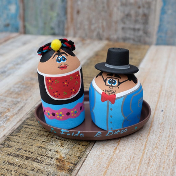 Mexican Decorative Salt Pepper Shaker Frida diego Etsy Ireland