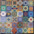 Mexican Tile Set of 36 Individual Tiles Large MEXICANO DOS MIX