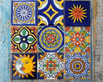 Tile Set of 9 Individual Tiles Large ANTONIO9