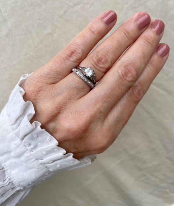 Antique diamond solitaire ring, independent valua… - image 8