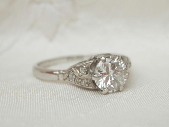 Antique diamond solitaire ring, independent valua… - image 6