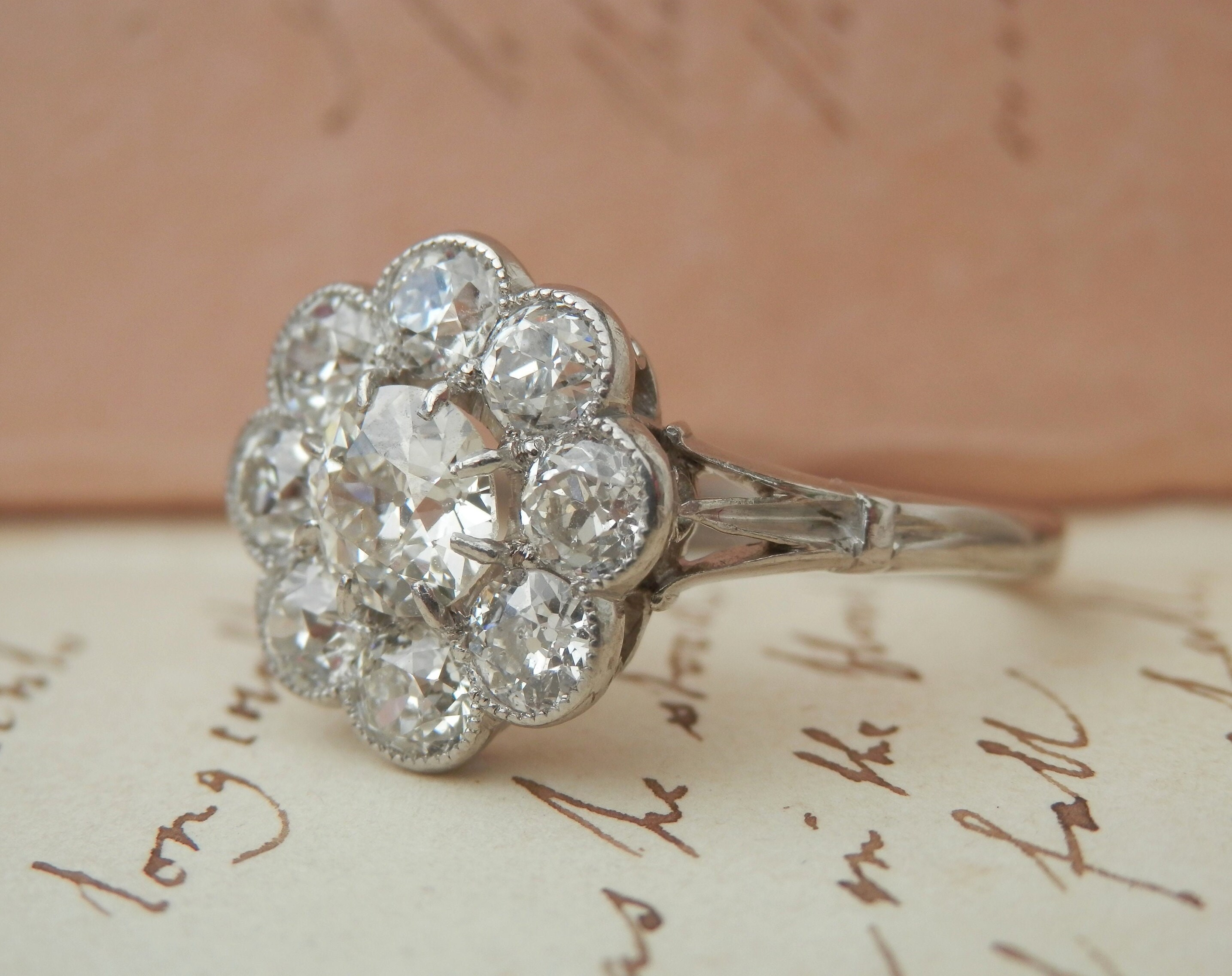 Antique daisy ring discount