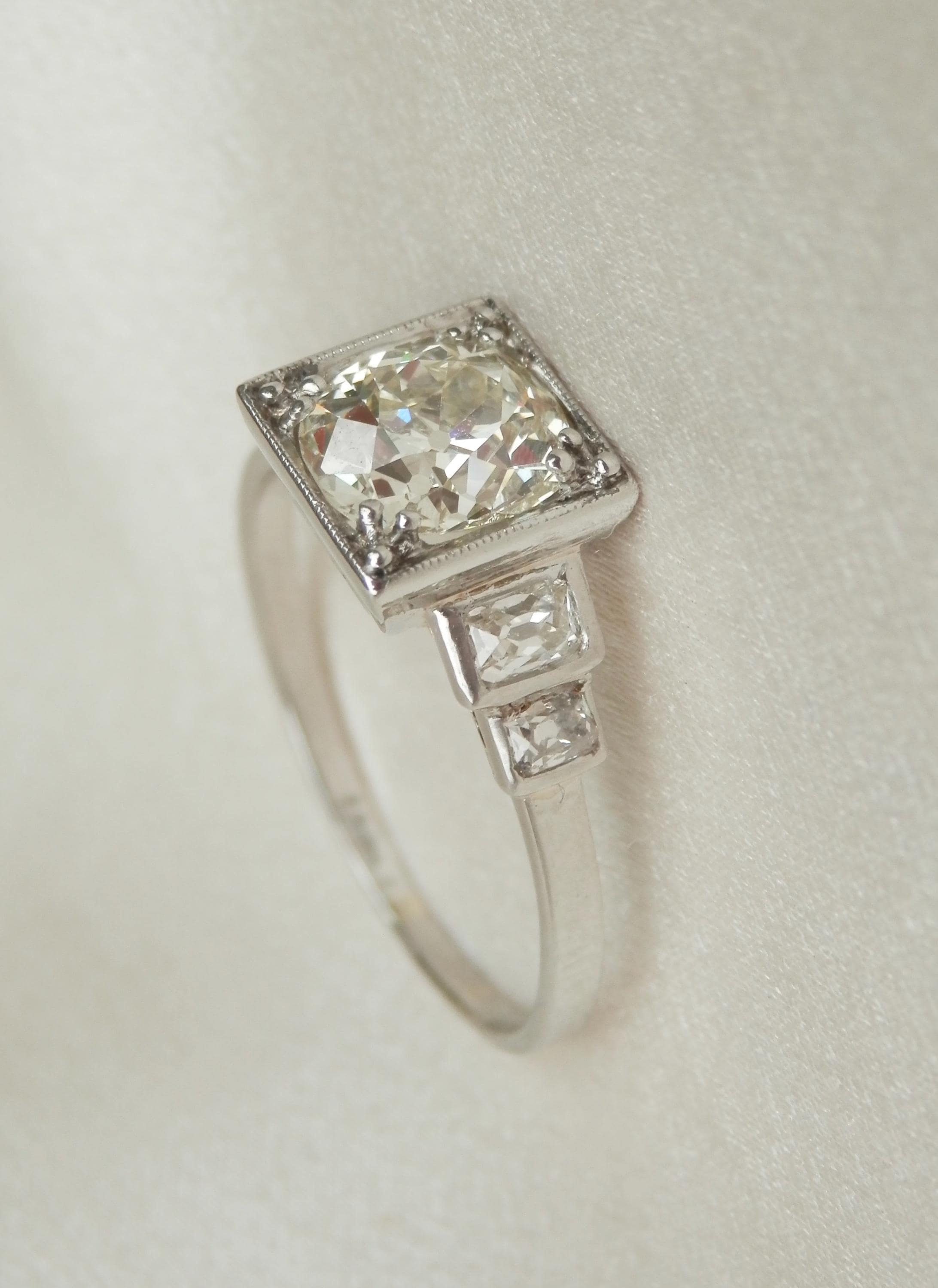 Antique Art Deco Diamond Solitaire Ring, Independent Valuation