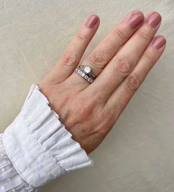 Antique diamond solitaire ring, independent valua… - image 4