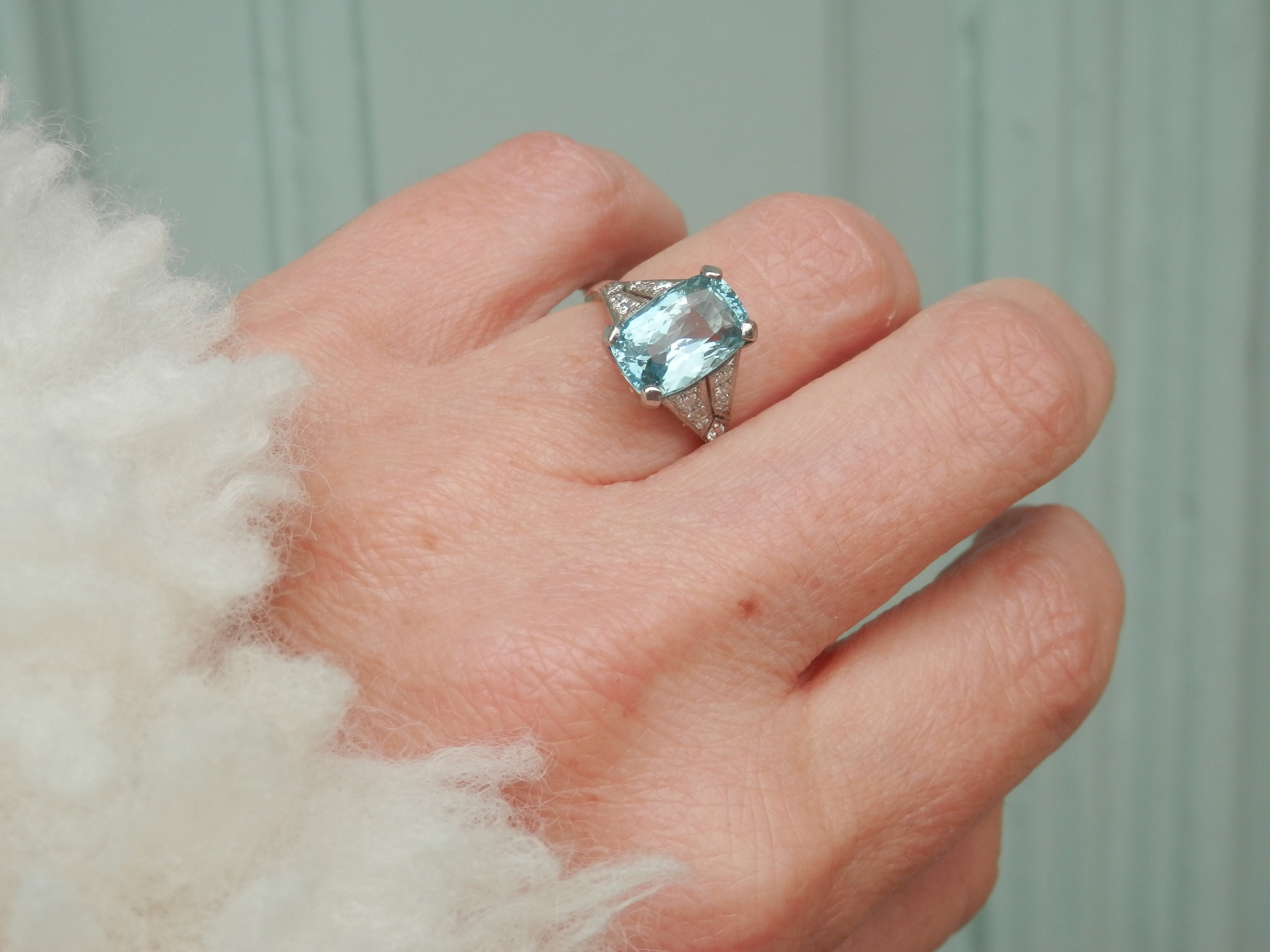 Asprey aquamarine shop ring