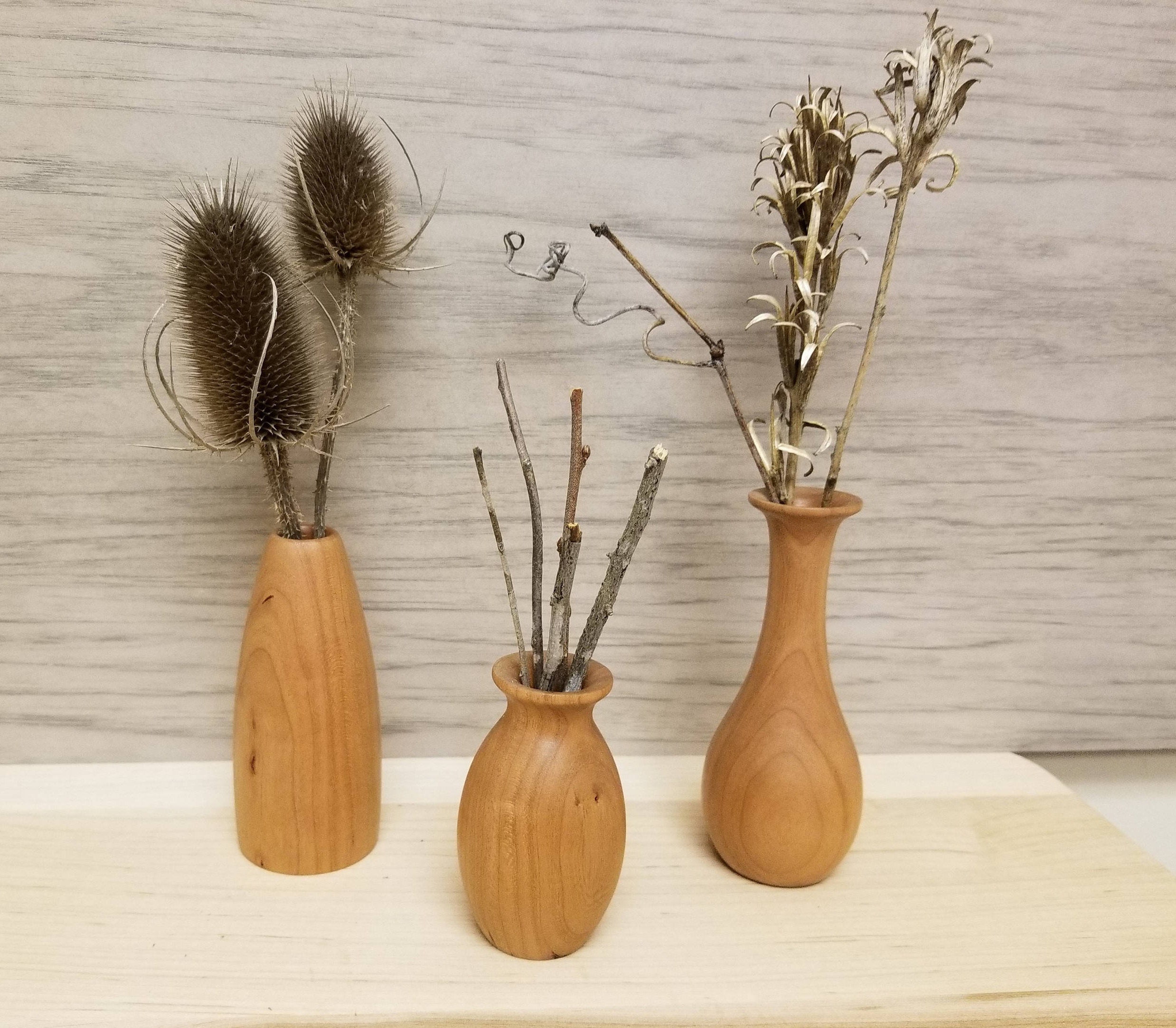 Weed Pot Stick Pot Dry Flower Vase Wood Vases Set of 3 Etsy