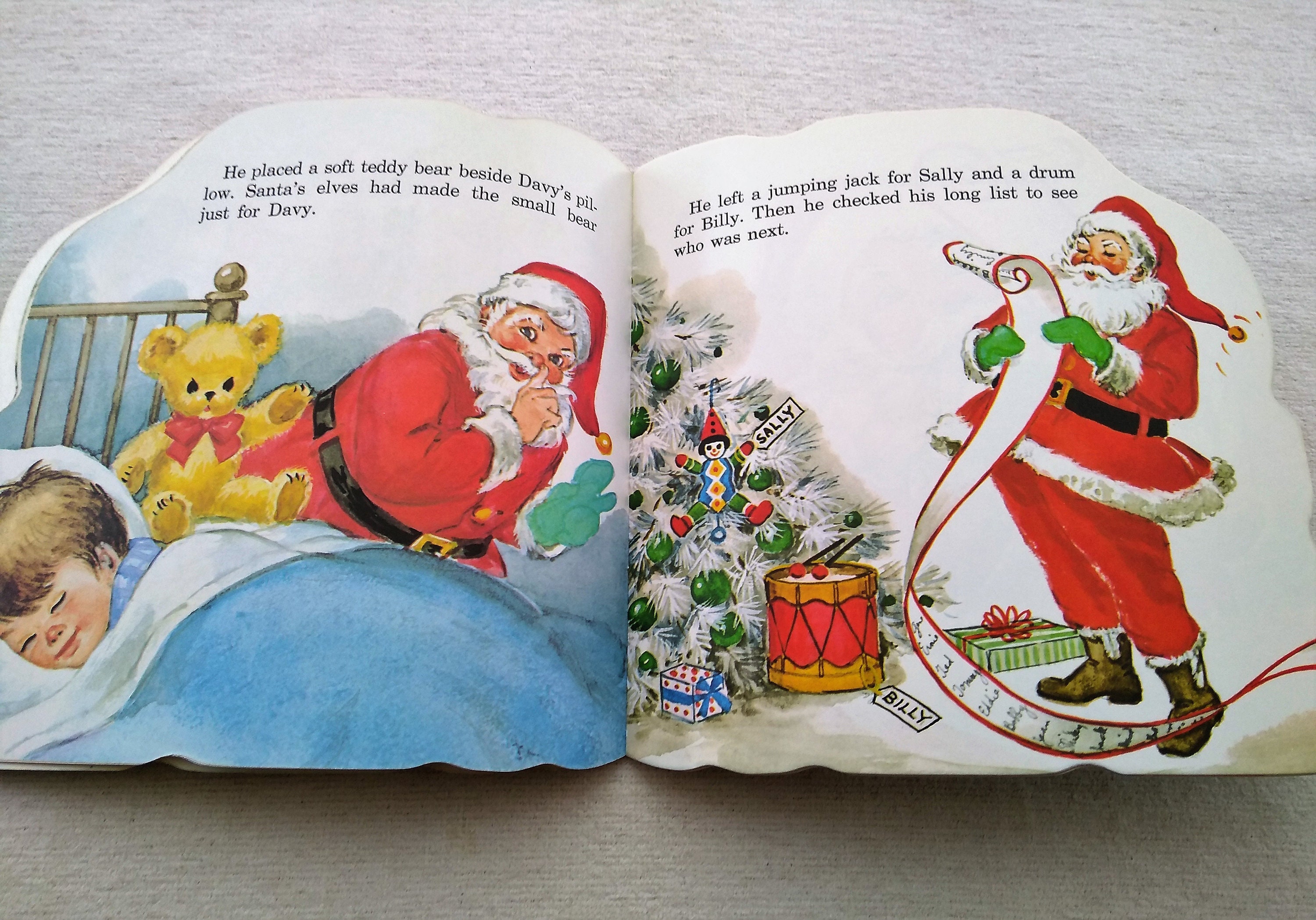 Vintage Children's Book The SANTA CLAUS Book A Golden Etsy