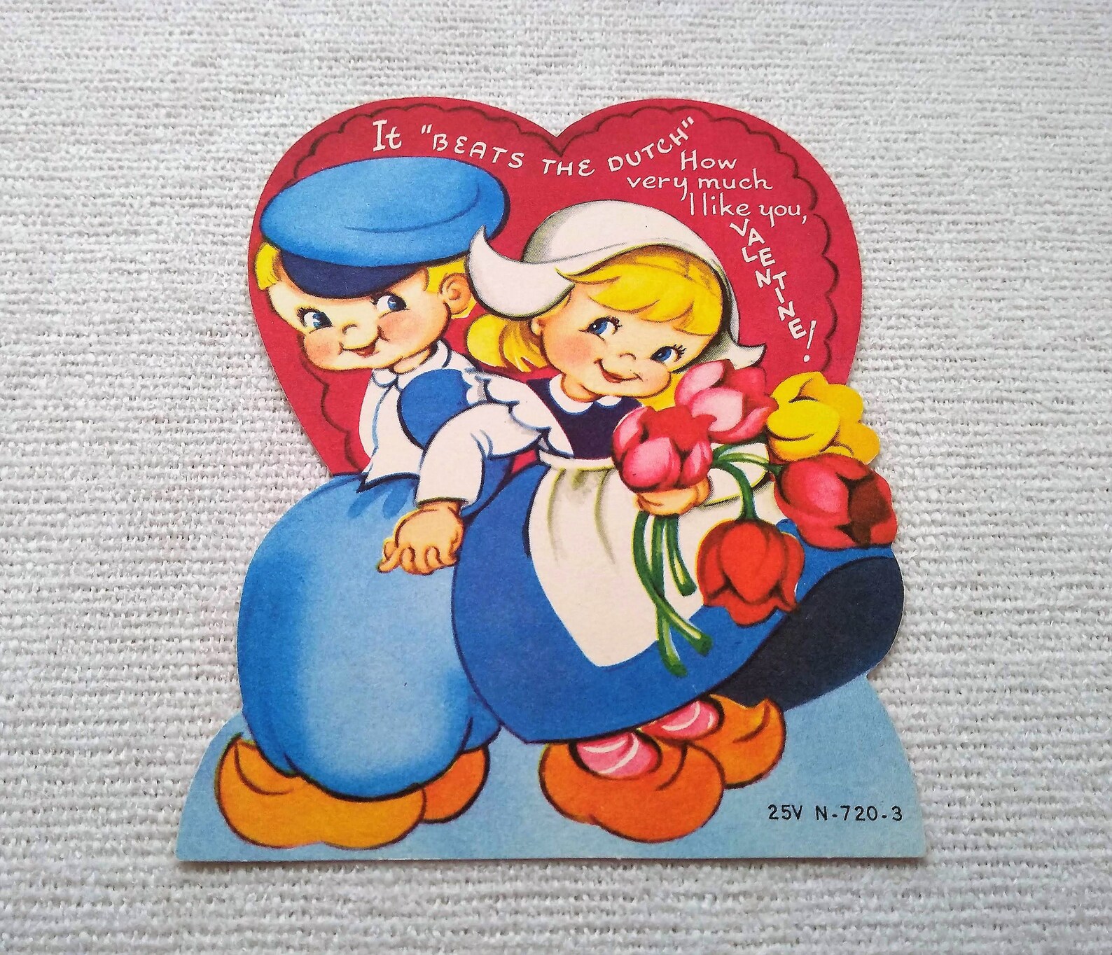 2 Vintage Dutch VALENTINE'S Day Greeting Cards Dutch BOY Etsy