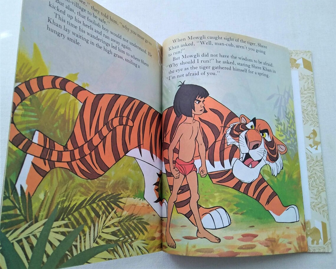 2 JUNGLE BOOK Books Vintage Children Story Books Disney Etsy