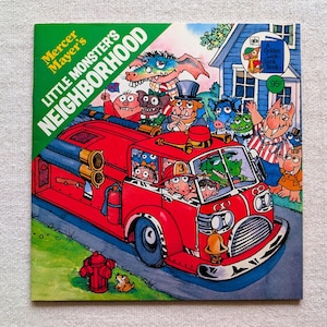 Vintage Little Monster&#39;s Neighborhood by MERCER MAYER | Trollusk Monster Golden Look Look Book Children&#39;s Story Book | Paperbook 1978
