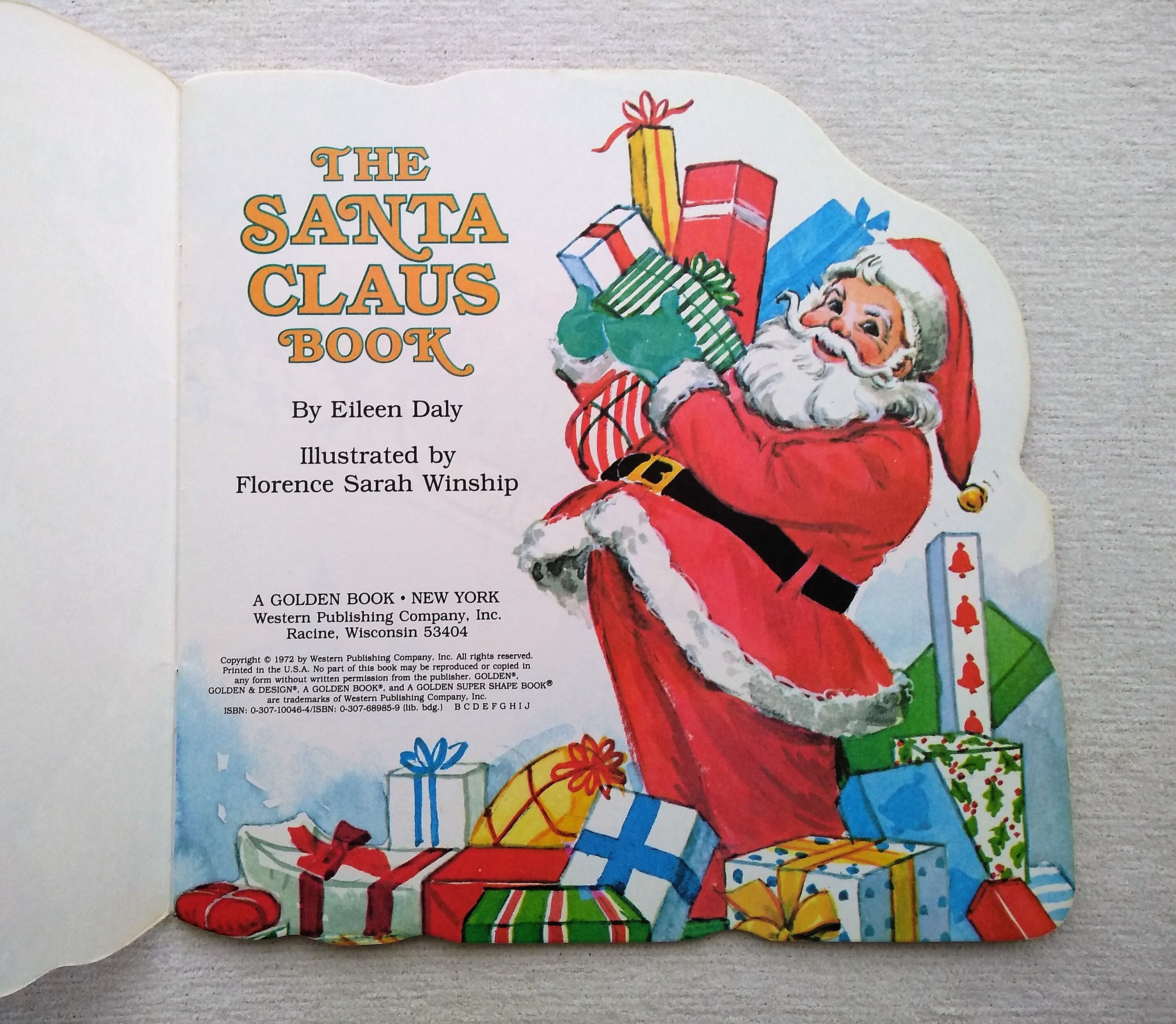 Vintage Children's Book The SANTA CLAUS Book A Golden Etsy