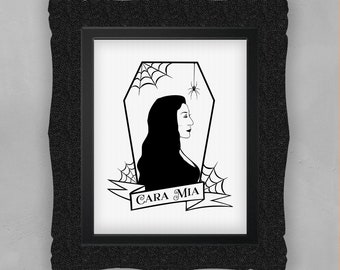 Morticia Addams Printable/SVG, The Addams Family -- Instant Download