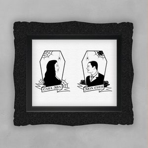Gomez and Morticia Addams Printable/SVG, The Addams Family -- Instant Download