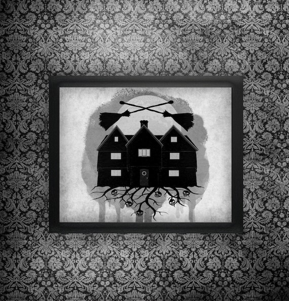 Salem Witch House Digital Art -- Printable, Instant Download