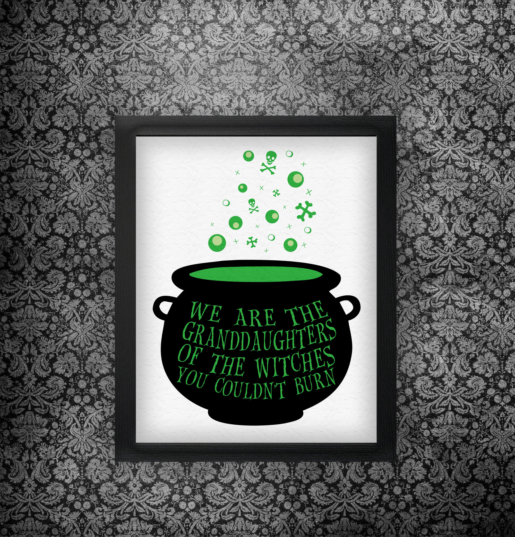 Witch Cauldron Quote Halloween Printable Instant Download Etsy