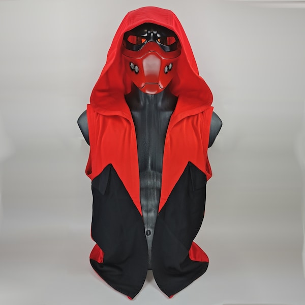 Red Hood Outlaw Jacket for Men RedHood Cosplay Look DC Cosplay Jason Todd Mask Gotham Knights Halloween Costume Joker Antihero Superhero