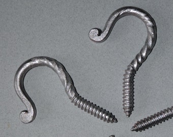 Ceiling Hooks 3 Inch Screw In Hooks Threaded Hook Etsy