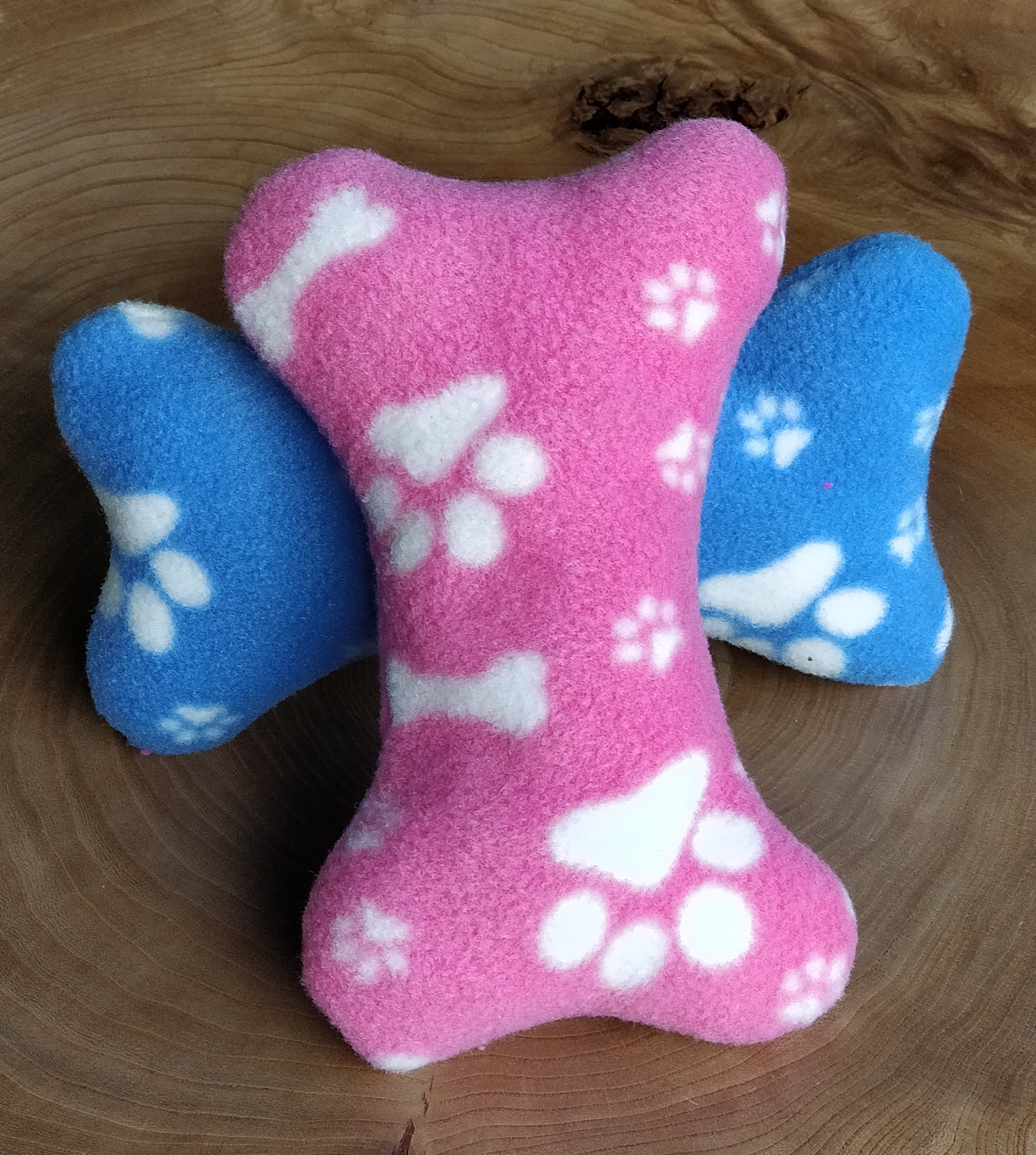 Dog toy bone fleece toy bone for puppies Etsy