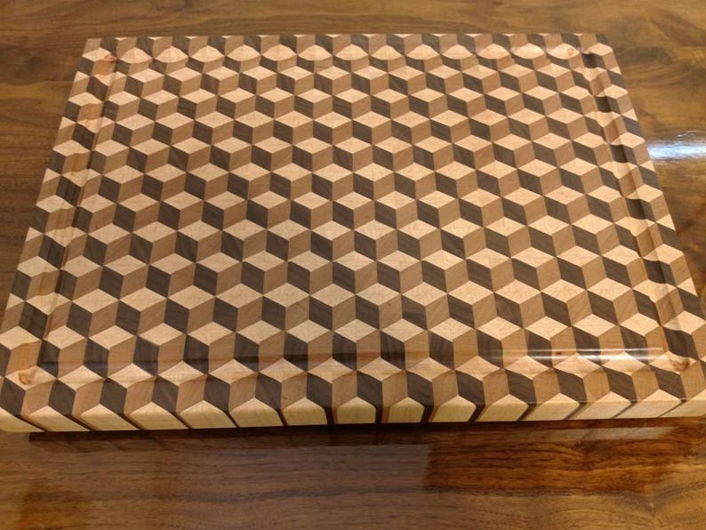 3D End Grain Cutting Board Etsy