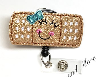 Bandage Badge Reel, Badge Reel, Nurse Badge Reel, RN Badge Reel, Nurse Gift, ID Badge Holder, Medical Badge Reel, Retractable Badge Reel